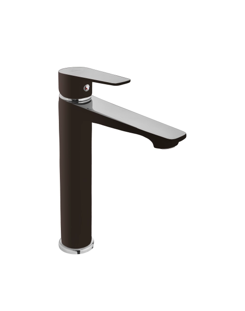 Zdjęcie: Wysoka bateria umywalkowa Dokos czarna INVENA