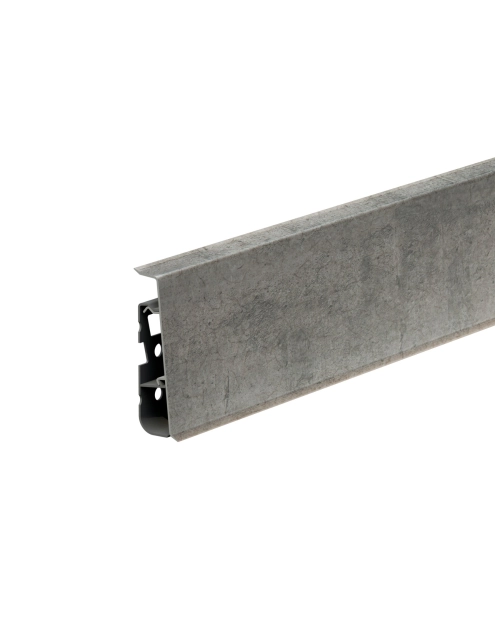 Zdjęcie: Listwa przypodłogowa PVC Hi Line Prestige 2,2x7,5 cm 2,50 m Stone 1 Mat CEZAR
