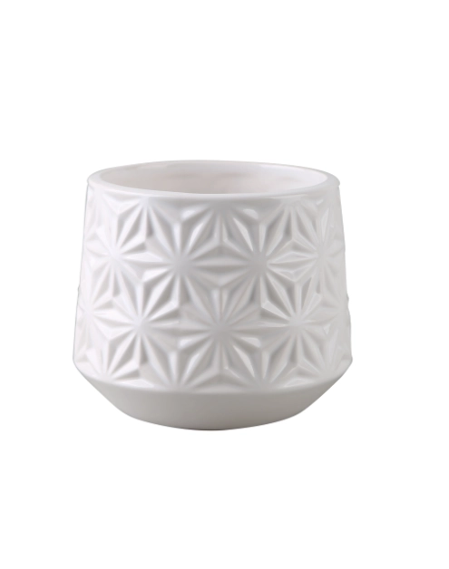 Zdjęcie: Osłonka ceramiczna Flower biała TAJEMNICZY OGRÓD