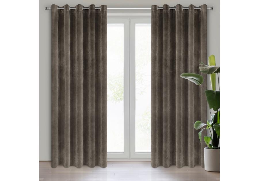 Zdjęcie: Zasłona gotowa Villa 140x250 cm grafitowy EUROFIRANY