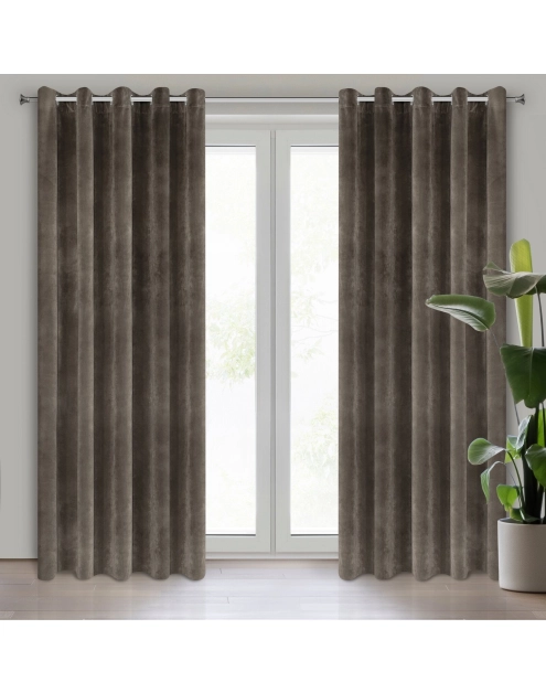 Zdjęcie: Zasłona gotowa Villa 140x250 cm grafitowy EUROFIRANY