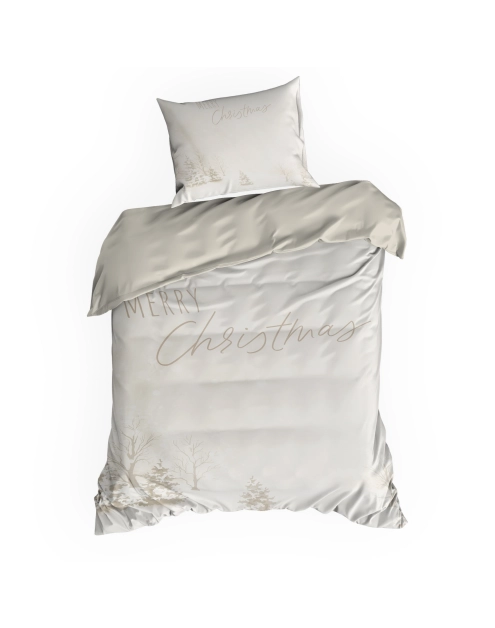 Zdjęcie: Komplet pościeli z nadrukiem świątecznym Snowflake 140x200 cm, 70x80 cm - 1 szt. EUROFIRANY
