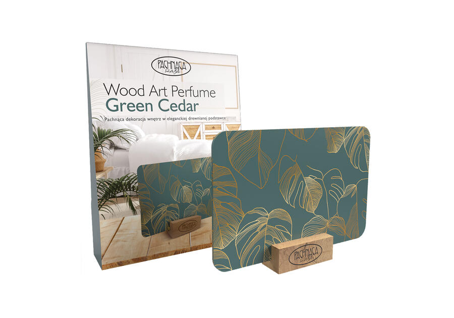 Zdjęcie: Odświeżacz wood art. perfume green cedar PACHNĄCA SZAFA