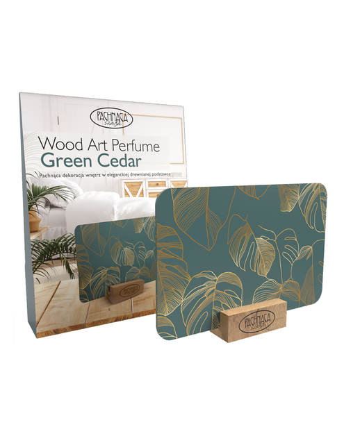 Zdjęcie: Odświeżacz wood art. perfume green cedar PACHNĄCA SZAFA