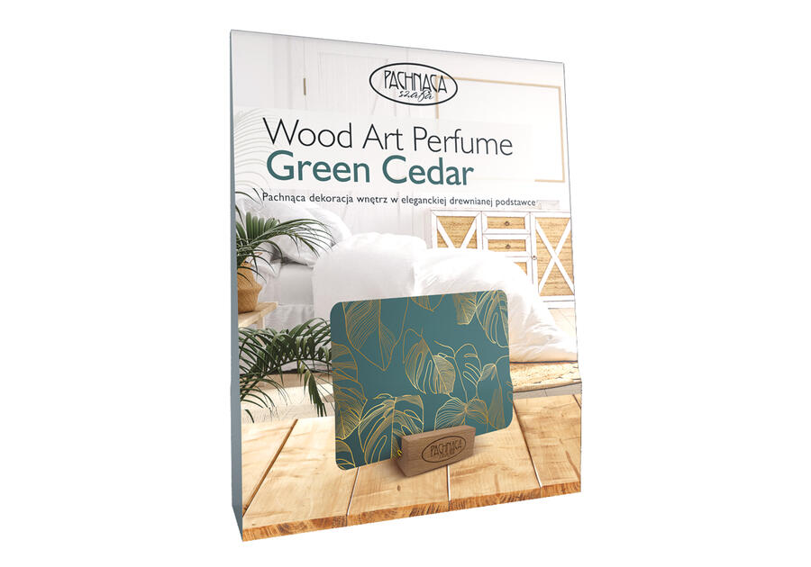 Zdjęcie: Odświeżacz wood art. perfume green cedar PACHNĄCA SZAFA