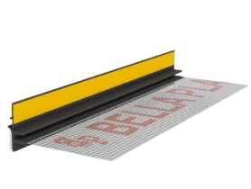 Listwa PVC BP13 Midi L300 9/3 antracyt, dylatacyjna, z siatką i z uszczelką BELLA PLAST