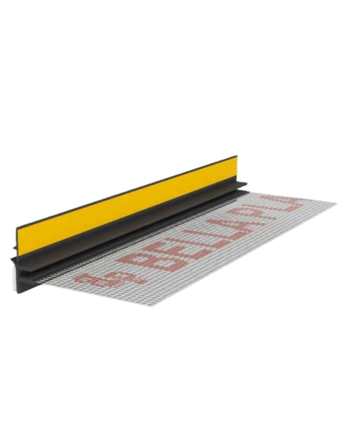 Zdjęcie: Listwa PVC BP13 Midi L300 9/3 antracyt, dylatacyjna, z siatką i z uszczelką BELLA PLAST