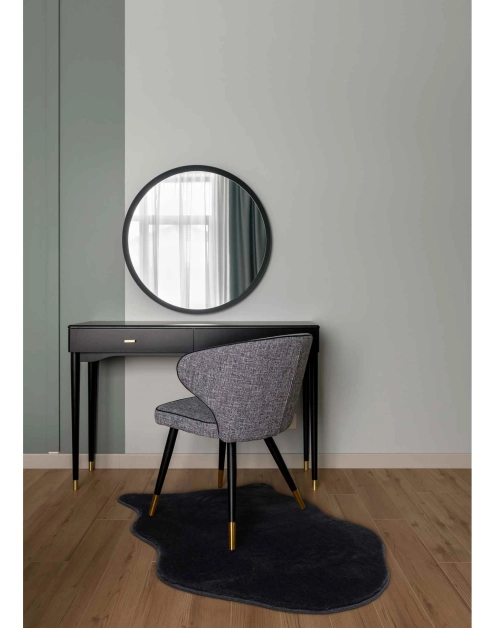 Zdjęcie: Dywan Rabbit-Foxy Sztuczna Skóra 60x90 cm czarny MULTI-DECOR