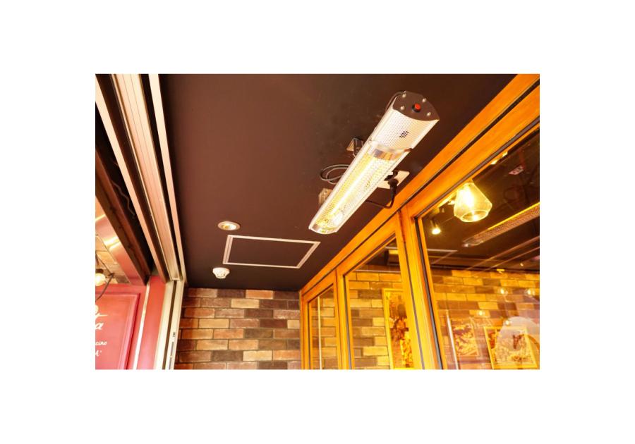 Zdjęcie: Promiennik grzejnik tarasowy Pluton elektryczny strebrny 4IQ