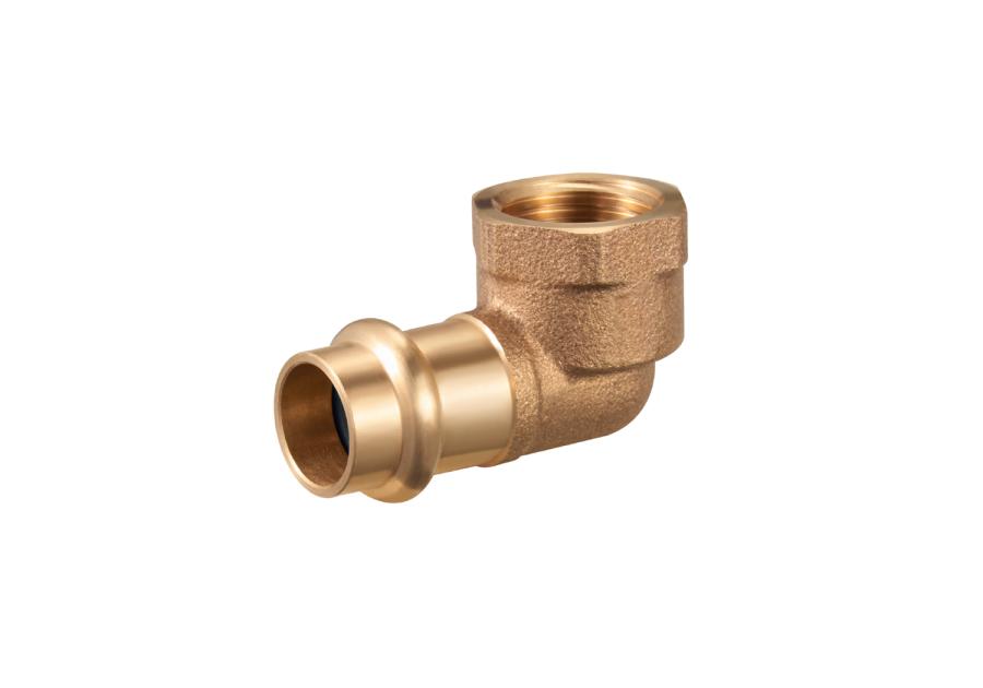 Zdjęcie: Kolano zaciskane do wody 15x1/2" gw profil V CALIDO