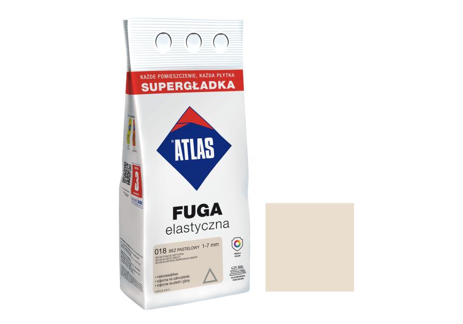 Zdjęcie: Fuga elastyczna kolor 018 beż pastelowy alubag 2 kg ATLAS