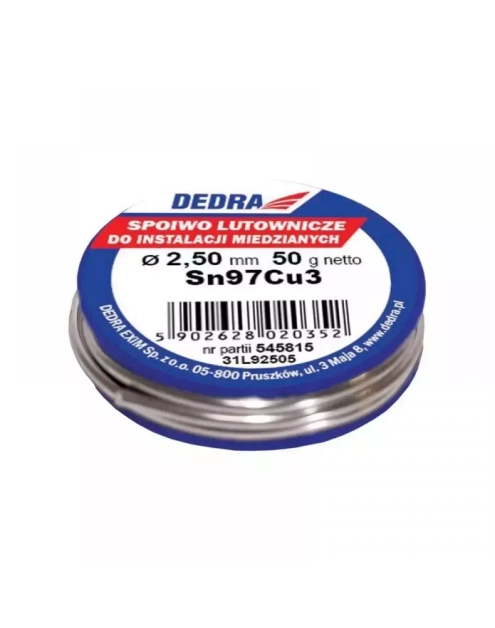 Zdjęcie: Spoiwo lutownicze 2,5 mm 50 g DEDRA