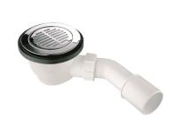 Zdjęcie: Syfon brodzikowy wys .80 mm z odejściem 40/50 mm pokrywa mosiądz chrom 113 mm MCALPINE