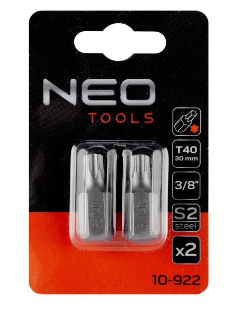 Zdjęcie: Końcówka Torx T40 x 30 mm, S2 x 2 szt. NEO