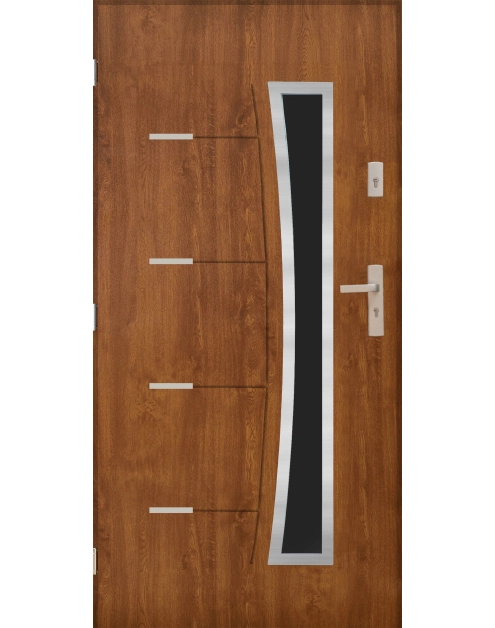 Zdjęcie: Drzwi zewnętrzne bristol złoty dąb 80l komplet PANTOR