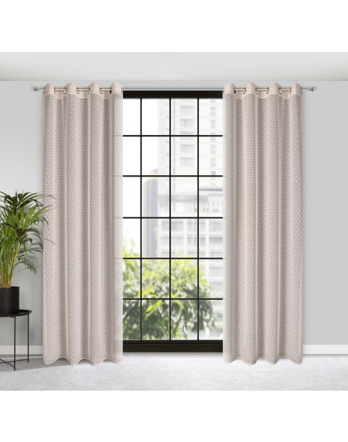 Zdjęcie: Zasłona gotowa Hania 140x250 cm różowy EUROFIRANY