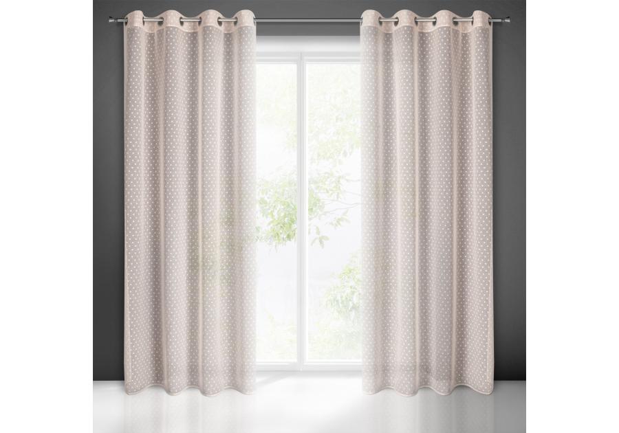 Zdjęcie: Zasłona gotowa Hania 140x250 cm różowy EUROFIRANY