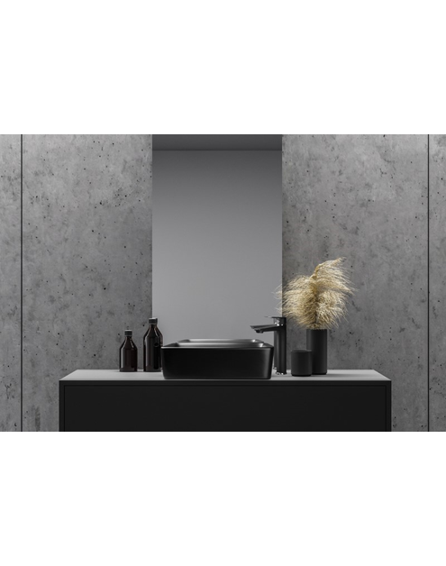 Zdjęcie: Umywalka nablatowa Paros Invena Trend 47,5cm czarny półmat INVENA