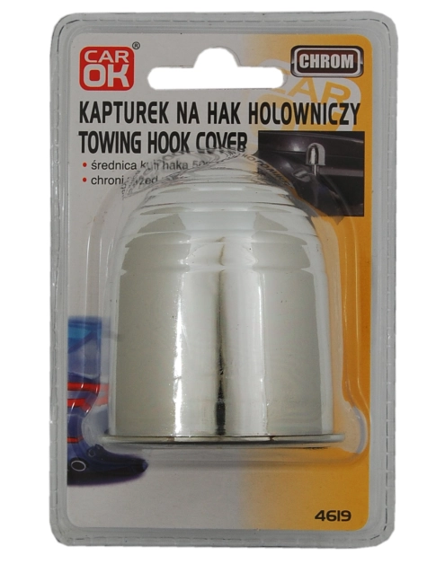 Zdjęcie: Kapturek na hak holowniczy 50 mm chrom CAR OK