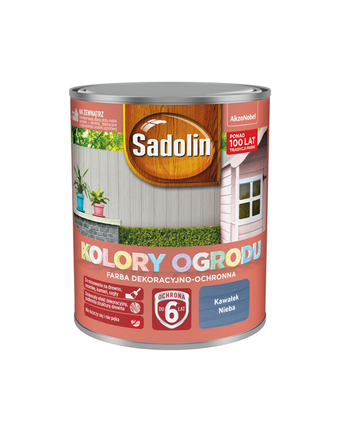 Zdjęcie: Farba do drewna Kolory ogrodu 0,7 L kawałek nieba SADOLIN
