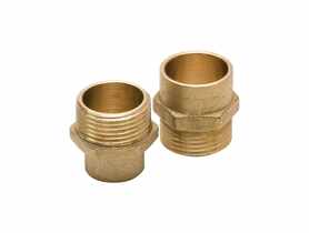Nypel gwintowany 15 x 1/2 mosiądz TYCNER