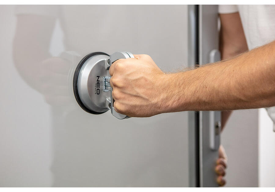 Zdjęcie: Przyssawka do szyb aluminiowa, pojedyncza, 50 kg NEO