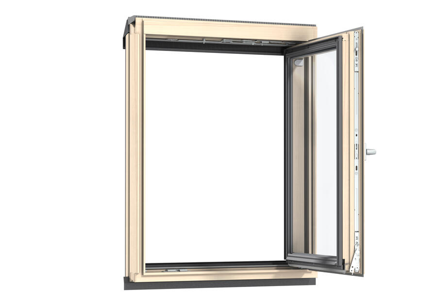 Zdjęcie: Okno kolankowe VFB 3066 drewniane otwierane na prawo, 78x95 cm VELUX