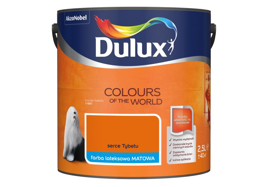 Zdjęcie: Farba do wnętrz Kolory Świata 2,5 L serce tybetu DULUX