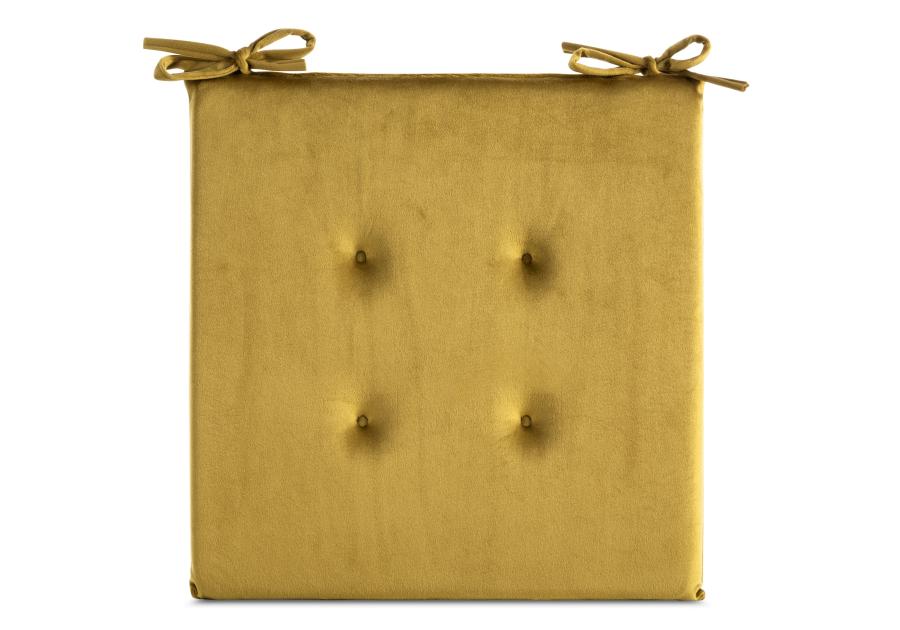 Zdjęcie: Poduszka na siedzisko Gaja 40x40x3 cm musztardowa EUROFIRANY