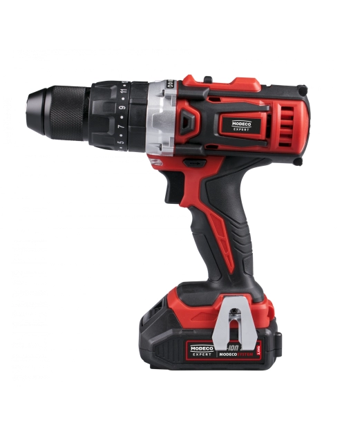 Zdjęcie: Wiertarko-wkrętarka z udarem 18 V, 40 Nm, 2 akumulatory 2,0 Ah - MODECO EXPERT
