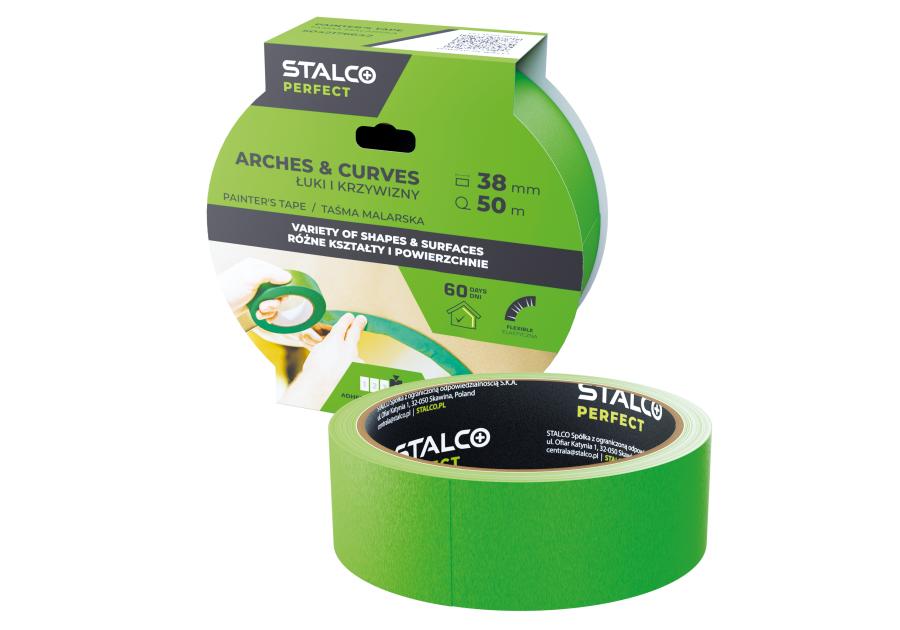 Zdjęcie: Taśma malarska do łuków i krzywizn 30 mm x 50 m PERFECT