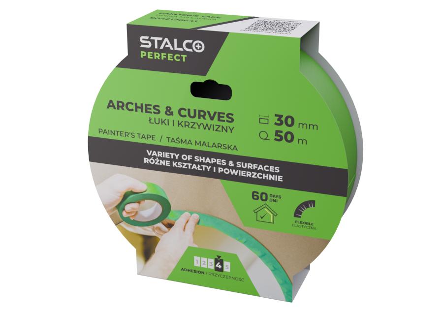 Zdjęcie: Taśma malarska do łuków i krzywizn 30 mm x 50 m PERFECT