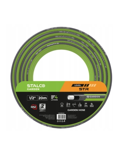 Zdjęcie: Wąż ogrodowy STR 1/2" 20 m STALCO GARDEN