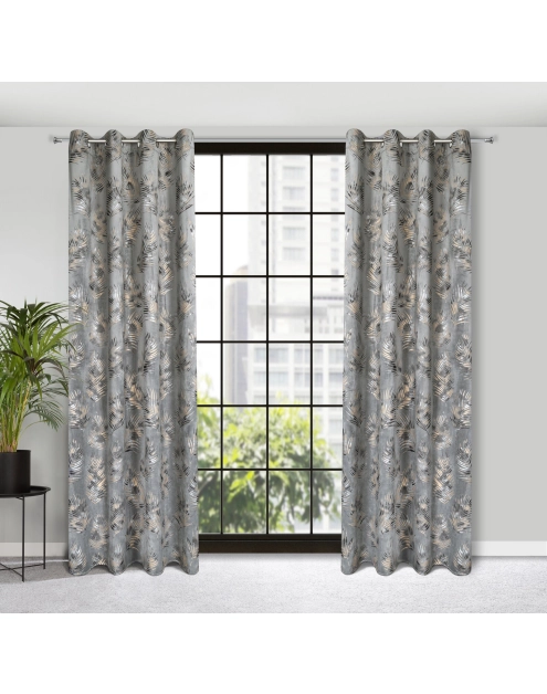 Zdjęcie: Zasłona gotowa Gloria 140x250 cm stalowy EUROFIRANY