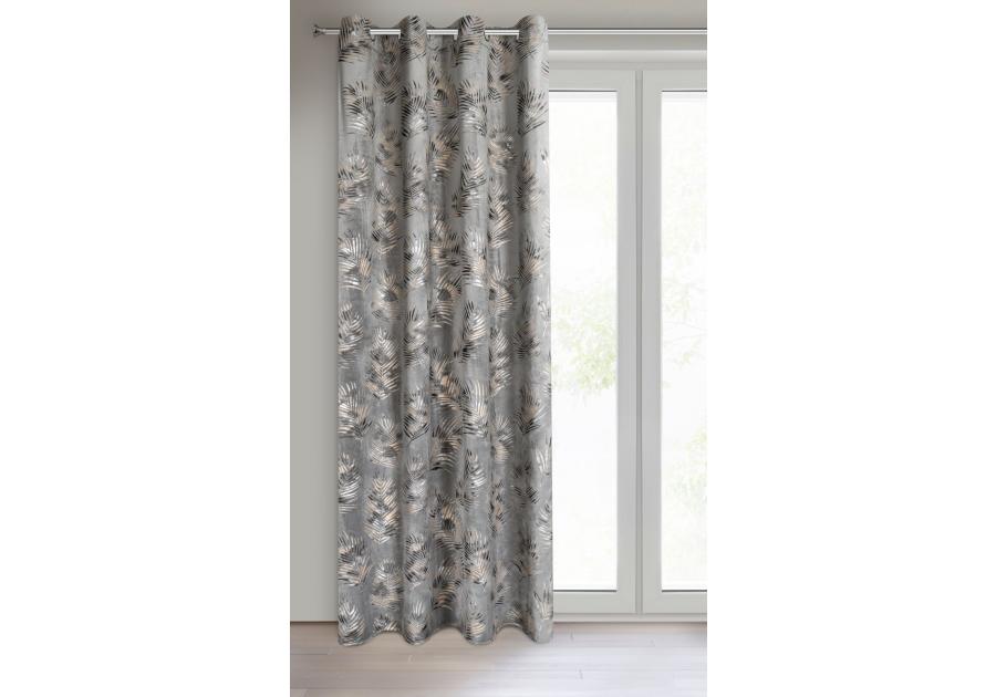 Zdjęcie: Zasłona gotowa Gloria 140x250 cm stalowy EUROFIRANY