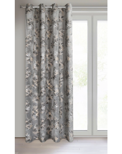 Zdjęcie: Zasłona gotowa Gloria 140x250 cm stalowy EUROFIRANY