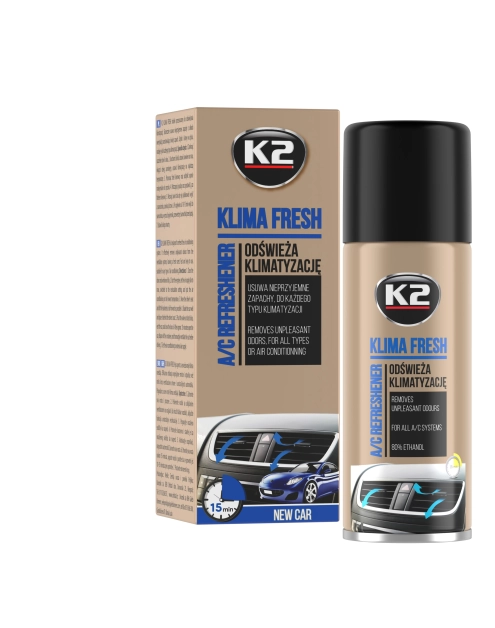 Zdjęcie: Odświeżacz klimatyzacji Klima Fresh New Car 150 ml K2