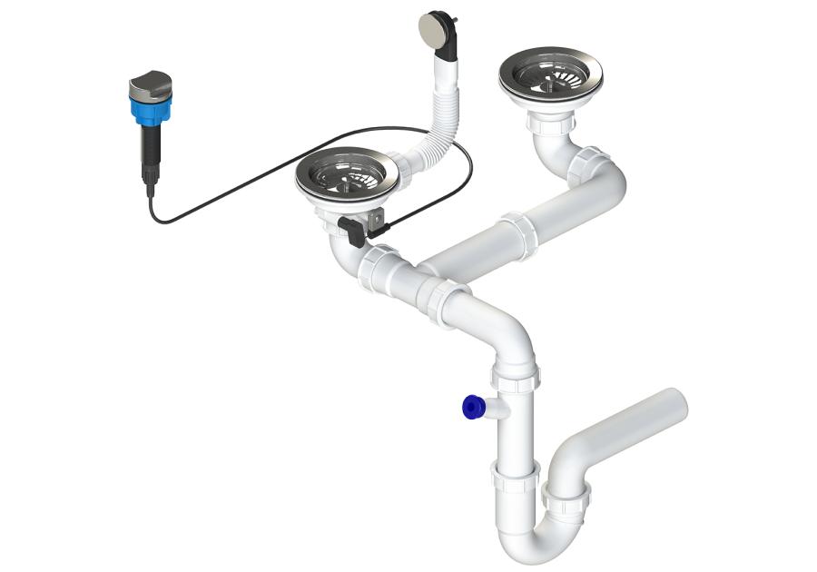 Zdjęcie: Syfon zlewozmywakowy 3,5 do zlewozmywaka dwu- i półtorakomorowego OKS_124A LAVEO