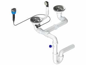 Syfon zlewozmywakowy 3,5 do zlewozmywaka dwu- i półtorakomorowego OKS_124A LAVEO