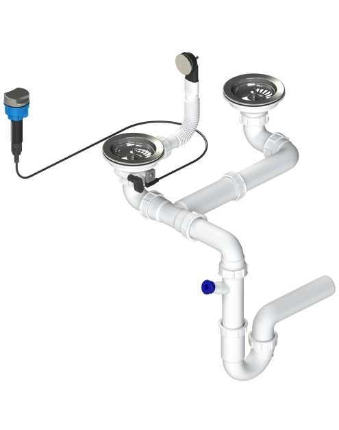 Zdjęcie: Syfon zlewozmywakowy 3,5 do zlewozmywaka dwu- i półtorakomorowego OKS_124A LAVEO