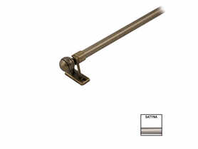 Karnisz pojedynczy Mini Zeus 10 mm - 60 cm kulka satyna KARWEL