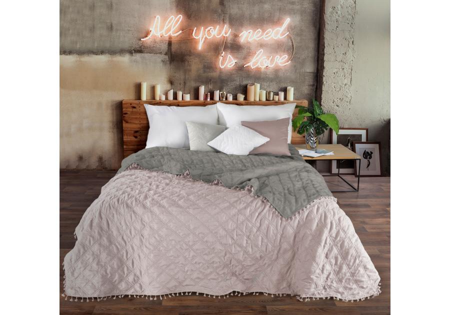 Zdjęcie: Narzuta Lelly 170x210 cm stal-srebrna EUROFIRANY