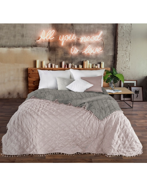 Zdjęcie: Narzuta Lelly 170x210 cm stal-srebrna EUROFIRANY