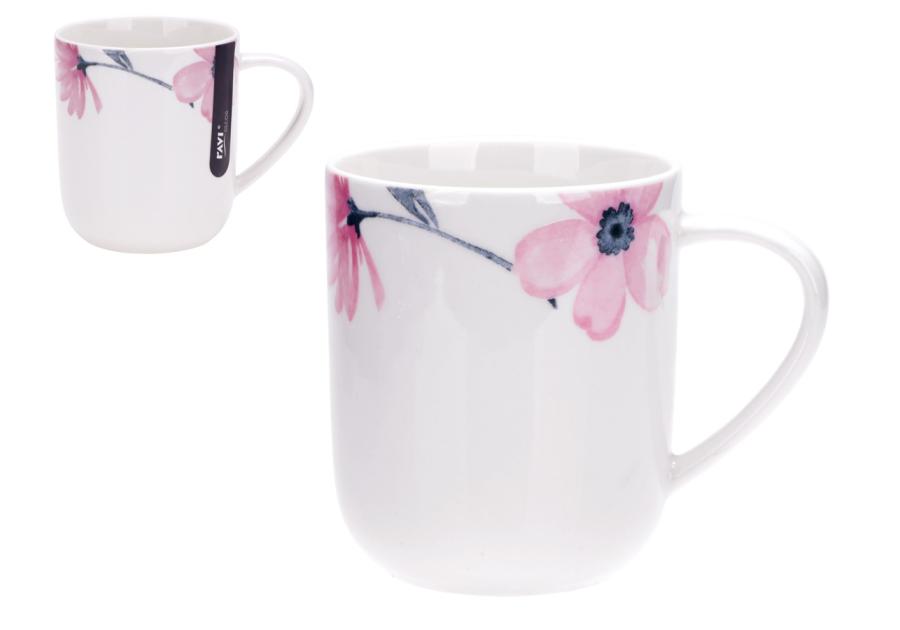 Zdjęcie: Kubek Pink petal 360 ml z porcelany New Bone 91436 RAVI