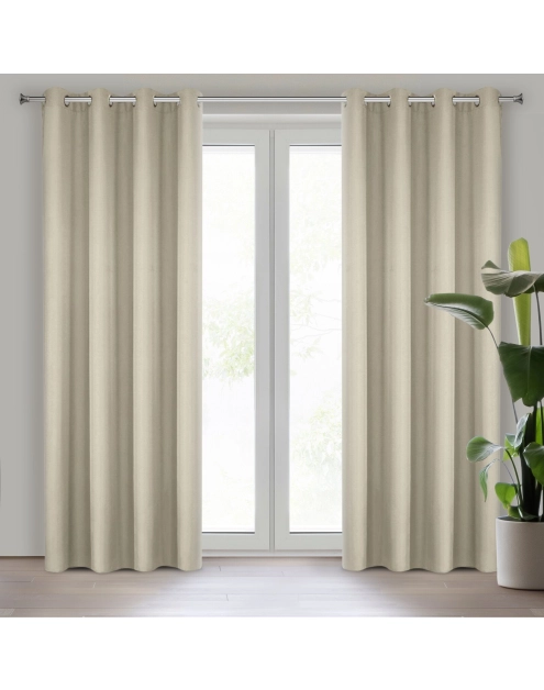 Zdjęcie: Zasłona gotowa Rita 140x250 cm kremowy EUROFIRANY