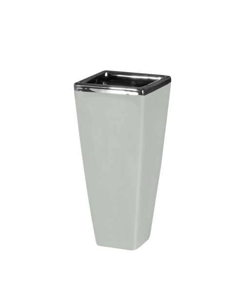 Zdjęcie: Wazon Des 12x12x27 cm popiel-srebrny EUROFIRANY