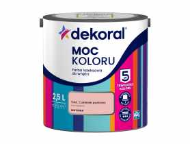 Farba lateksowa Moc Koloru Cukierek pudrowy 2,5 L DEKORAL