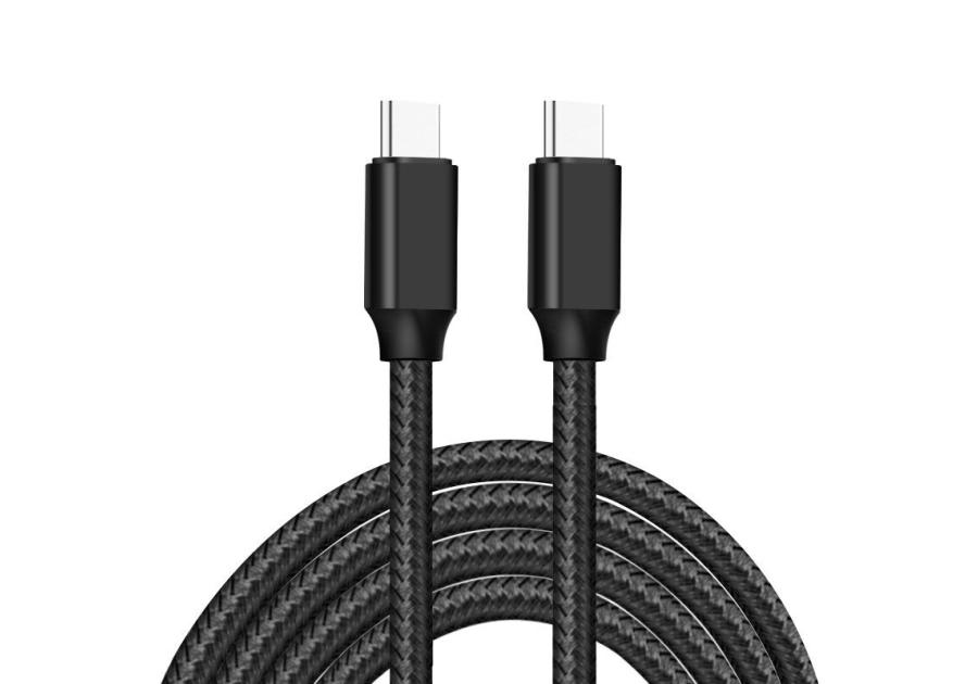 Zdjęcie: Kabel USB 3.0 typ C - typ C czarny 3.1A 1 m VA0036 VAYOX