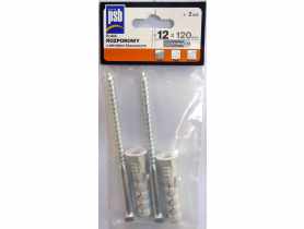 Kołek rozporowy z wkrętem kluczowym 12x120 mm - 2 szt. SILA