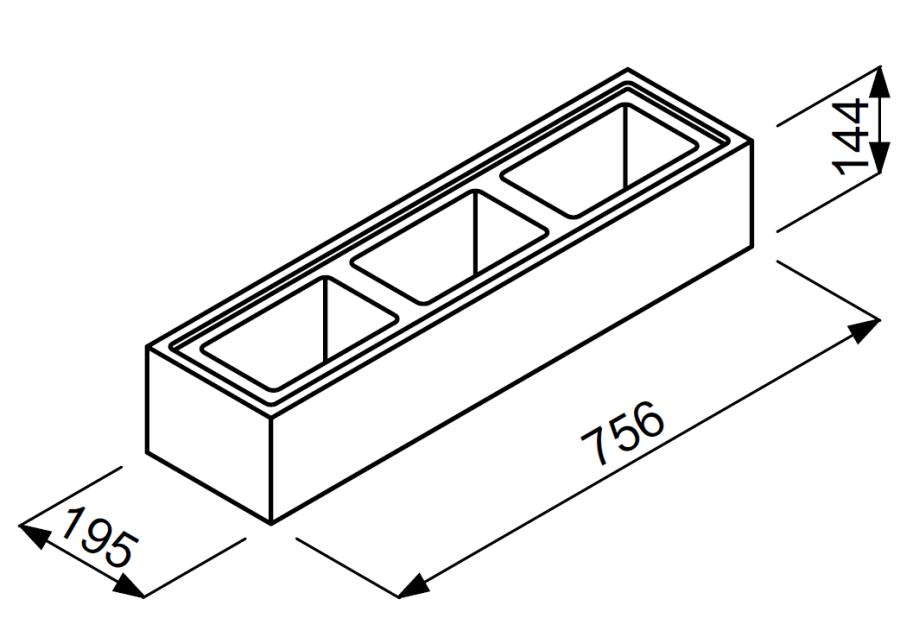 Zdjęcie: Bloczek ogrodzenia Promo BPR19 grey JONIEC